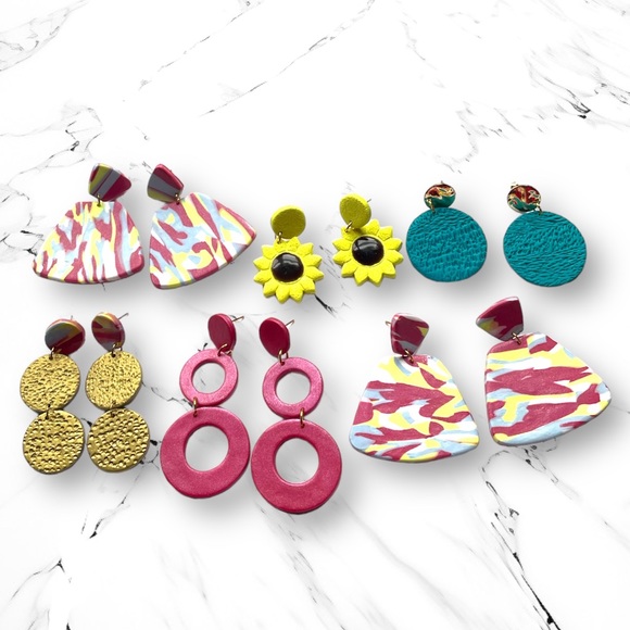 Artisan Dangle Textured Earrings 🌺🌺🌺 - Picture 3 of 5